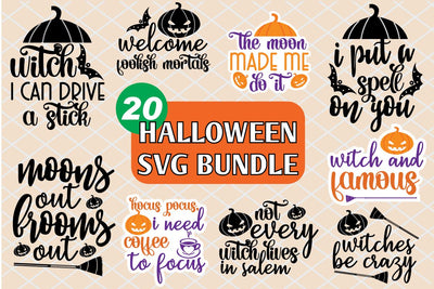 Halloween svg,Halloween Quotes Bundle, Halloween SVG bundle, Halloween quote SVG Set,funny Halloween SVG, SVG farhad farhad 
