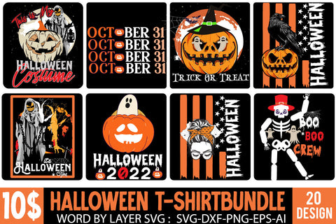 Halloween T-Shier Bundle ,Halloween Cut File Bundle, Halloween SVG bundle, Halloween quote SVG Set , Halloween Cut File Bundle, Halloween SVG bundle SVG BlackCatsMedia 