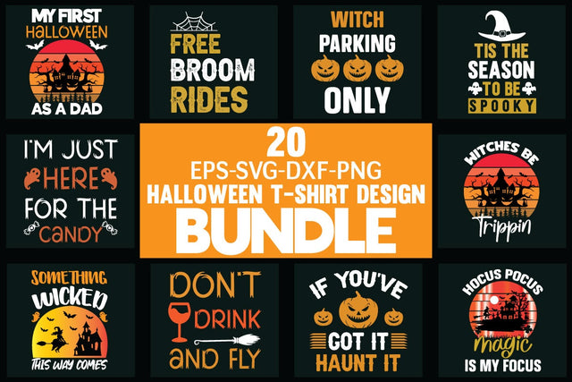 Halloween t shirt design Bundle SVG md faruk hossain 