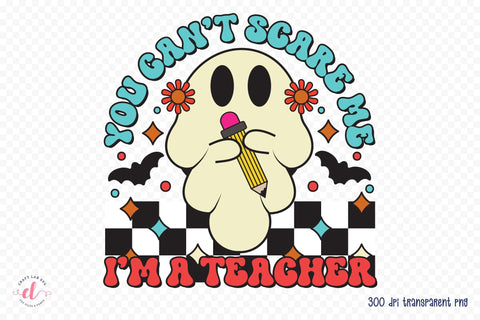 Halloween Teacher PNG Sublimation Design Sublimation CraftLabSVG 