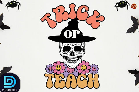 Halloween Teacher Sublimation Bundle, Sublimation DESIGNISTIC 