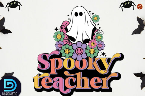 Halloween Teacher Sublimation Bundle, Sublimation DESIGNISTIC 