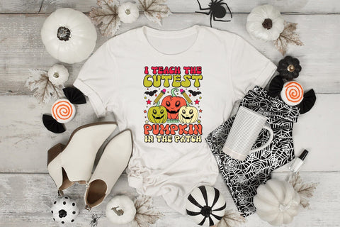 Halloween Teacher Sublimation Design PNG Sublimation CraftLabSVG 