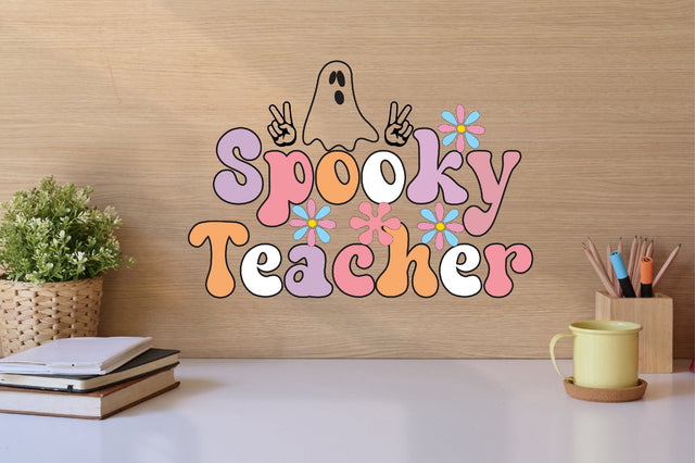Halloween Teacher SVG,Spooky Teacher PNG Sublimation SVGista 