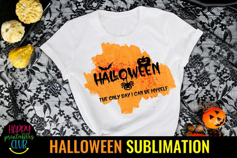 Halloween The Day I can Be Myself Sublimation-Halloween PNG Sublimation Happy Printables Club 