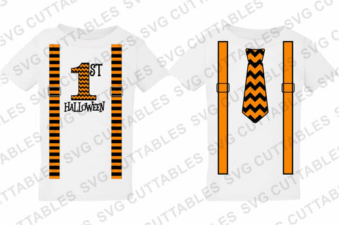 Halloween Ties and Suspenders SVG Svg Cuttables 