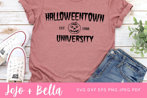 Halloween Town University SVG - Pumpkin Svg - Spooky Svg, Halloween Shirt Svg, Svg files for Cricut, Sublimation Designs SVG Jojo&Bella 
