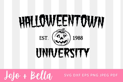 Halloween Town University SVG - Pumpkin Svg - Spooky Svg, Halloween Shirt Svg, Svg files for Cricut, Sublimation Designs SVG Jojo&Bella 