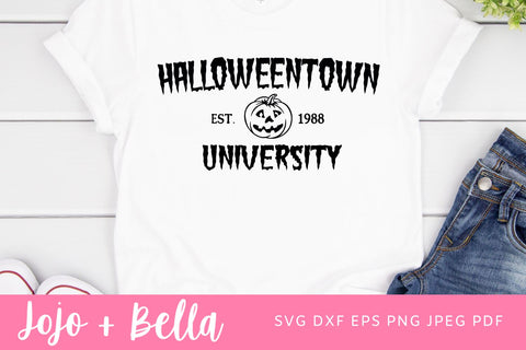 Halloween Town University SVG - Pumpkin Svg - Spooky Svg, Halloween Shirt Svg, Svg files for Cricut, Sublimation Designs SVG Jojo&Bella 