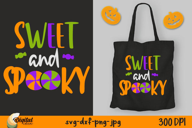 Halloween Treat Bags SVG. Halloween design Sweet and Spooky. SVG Evgenyia Guschina 