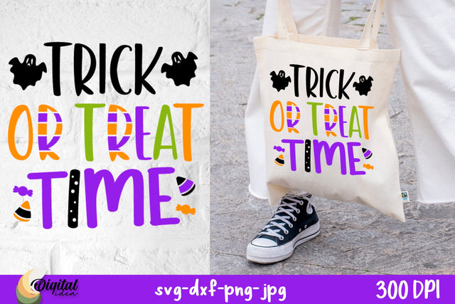 Halloween Treat Bags SVG. Trick or Treat Time SVG. SVG Evgenyia Guschina 