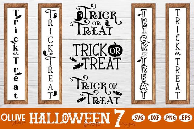 Halloween Trick or Treat Porch Sing SVG Bundle SVG Ollive Studio 