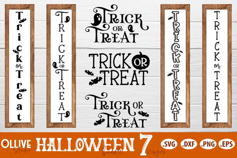 Halloween Trick or Treat Porch Sing SVG Bundle SVG Ollive Studio 