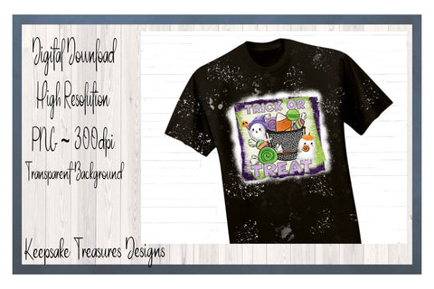Halloween Trick or Treat, T-Shirt Design, Sublimation PNG Sublimation Keepsake Treasures Designs LLC. 