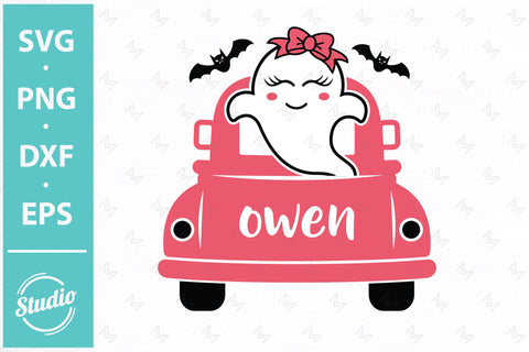 Halloween Truck Ghost Svg, Girl Ghost Svg, Png, Dxf SVG SailorMoonDigitals 