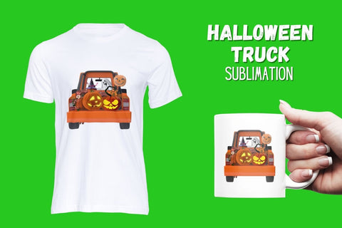 Halloween Truck Sublimation Sublimation SvgOcean 