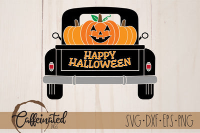 Halloween Truck svg, Happy Halloween Svg SVG Caffeinated SVGs 