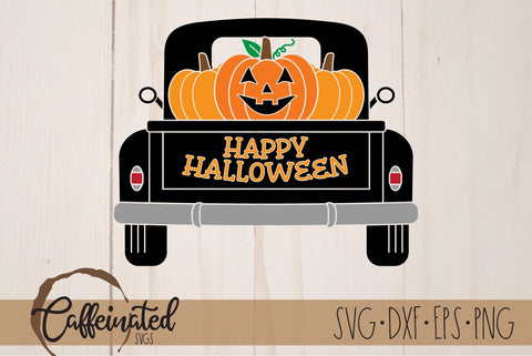 Halloween Truck svg, Happy Halloween Svg SVG Caffeinated SVGs 