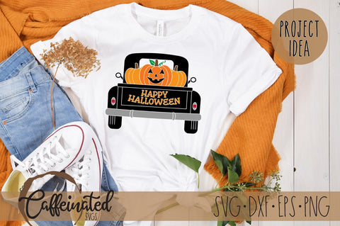 Halloween Truck svg, Happy Halloween Svg SVG Caffeinated SVGs 