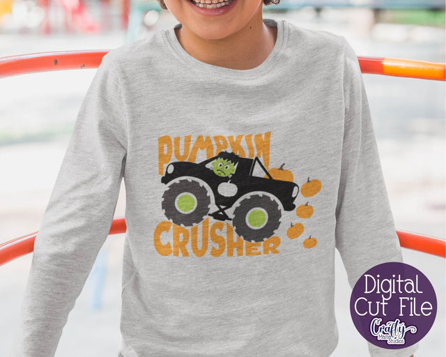 Halloween Truck Svg, Monster Truck Svg, Pumpkin Kids Truck SVG Crafty Mama Studios 