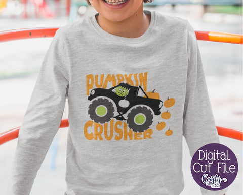 Halloween Truck Svg, Monster Truck Svg, Pumpkin Kids Truck SVG Crafty Mama Studios 