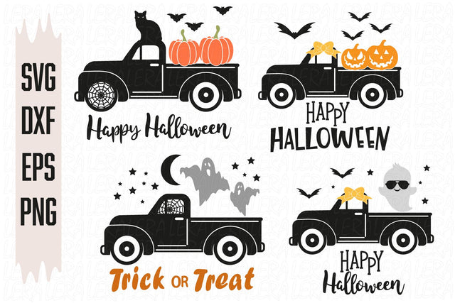 Halloween Truck Svg, Scary Pumpkin Truck Svg, Fall Truck Svg SVG Lerastudio 