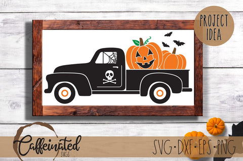 Halloween Truck svg SVG Caffeinated SVGs 