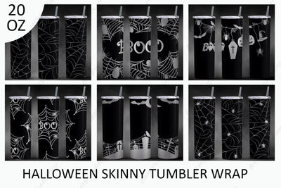 Halloween tumbler bundle, 20oz skinny tumbler wrap sublimation Sublimation AnastasiyaArtDesign 
