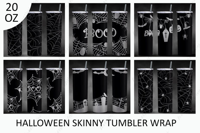 Halloween tumbler bundle, 20oz skinny tumbler wrap sublimation Sublimation AnastasiyaArtDesign 