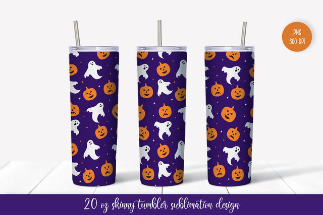 Halloween Tumbler Sublimation Design. Skinny Tumbler Wrap Sublimation Vera Fedorova 