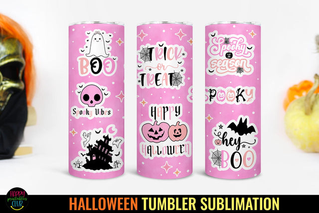 Halloween Tumbler Sublimation I 20 Oz Halloween Tumbler Wrap Sublimation Happy Printables Club 