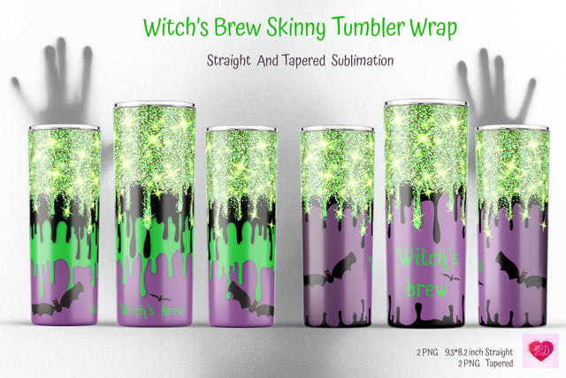 Halloween Tumbler Sublimation. Witchs Brew Tumbler Design Sublimation Kseniia designer 