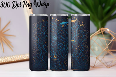 halloween tumbler warp design Digital Pattern BB Type Studios 