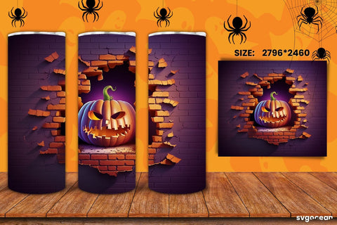 Halloween Tumbler Wrap Bundle | 20 Oz | Sublimation Sublimation SvgOcean 