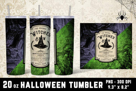 Halloween Tumbler Wrap Bundle - 5 Potion Label Tumbler Wraps Sublimation Hippo Creations 