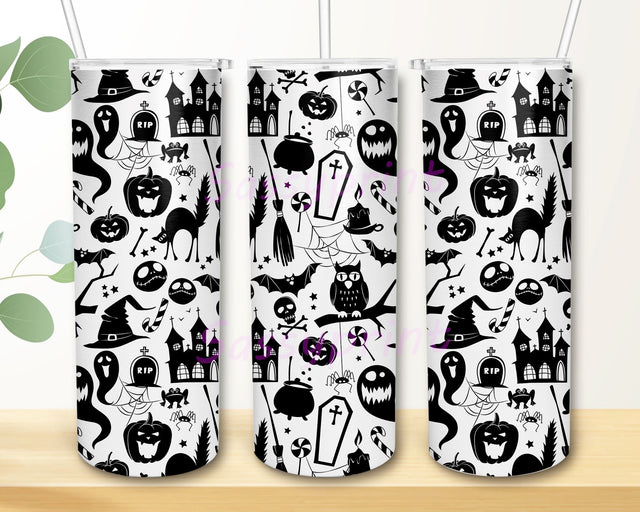 Halloween Tumbler Wrap, Cute Halloween Tumbler png, Tumbler Sublimation Designs, Spooky Tumbler Wraps, Halloween Tumbler PNG Sublimation sassyprint 