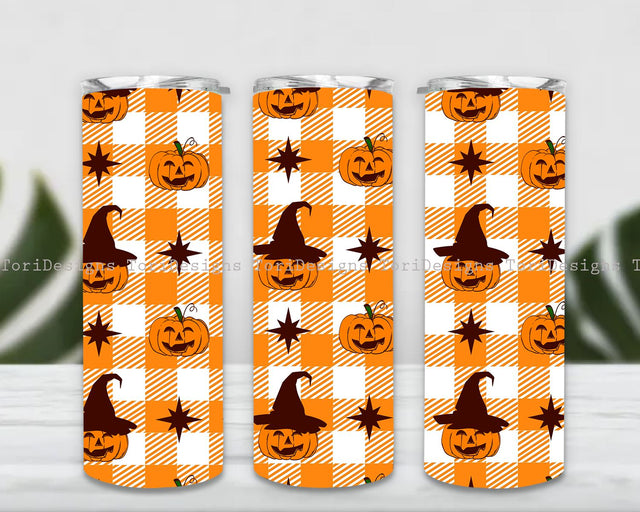 Halloween Tumbler Wrap, Halloween Pumpkin Tumbler png, Tumbler Sublimation Designs, Spooky Tumbler Wrap, Halloween Tumbler png Sublimation ToriDesigns 