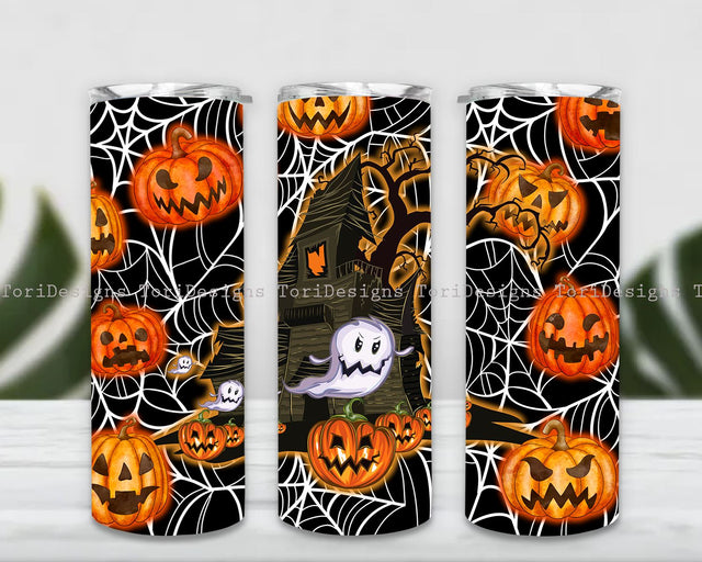 Halloween Tumbler Wrap, Halloween Tumbler png, Halloween Tumbler Design, Halloween Tumblers png, Spooky Tumbler Wrap, 20oz Skinny Tumbler Sublimation ToriDesigns 