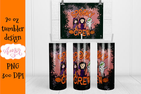 Halloween tumbler wrap PNG for sublimation Sublimation Amorclipart 