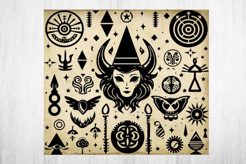 Halloween Tumbler Wrap Sublimation. Tumbler Wrap 20 oz. Sublimation Samaha Design 