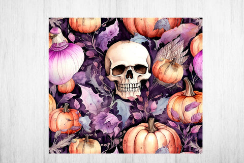 Halloween Tumbler Wrap Sublimation. Tumbler Wrap 20 oz. Sublimation Samaha Design 