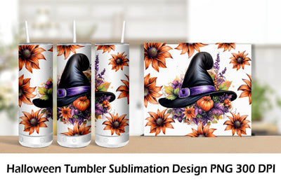 Halloween Tumbler Wrap Sublimation. Tumbler Wrap 20 oz. Sublimation Samaha Design 