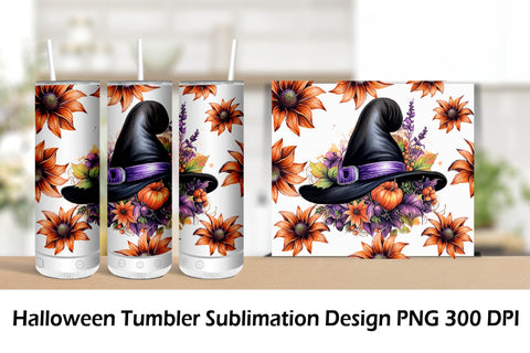 Halloween Tumbler Wrap Sublimation. Tumbler Wrap 20 oz. Sublimation Samaha Design 