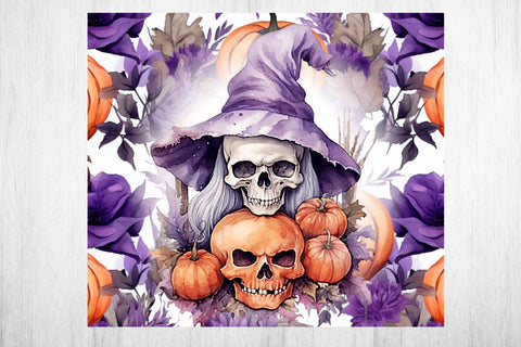 Halloween Tumbler Wrap Sublimation. Tumbler Wrap 20 oz. Sublimation Samaha Design 