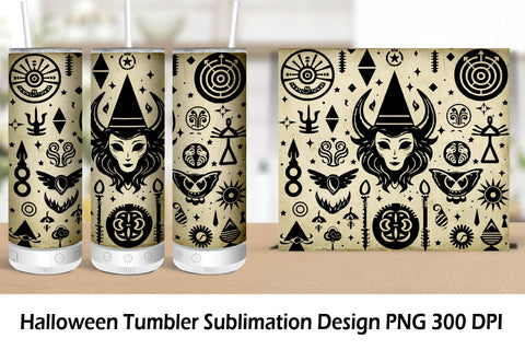 Halloween Tumbler Wrap Sublimation. Tumbler Wrap 20 oz. Sublimation Samaha Design 