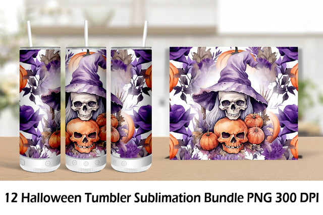 Halloween Tumbler Wrap Sublimation. Tumbler Wrap 20 oz. Sublimation Samaha Design 