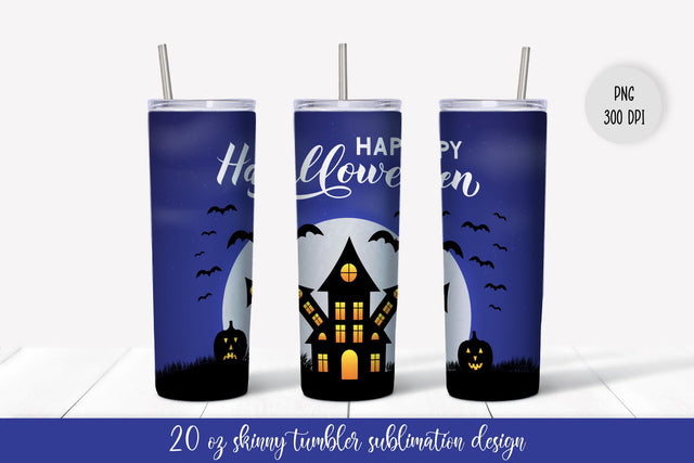 Halloween tumbler wrap. Wrapping sublimation design. Sublimation Vera Fedorova 