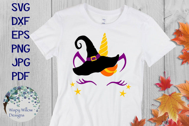 Halloween Unicorn SVG Wispy Willow Designs 