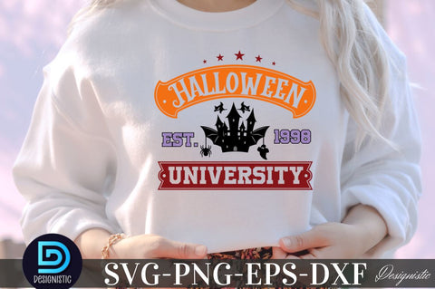 Halloween university est. 1998, Halloween Sublimation SVG Design Sublimation DESIGNISTIC 