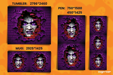 Halloween Vampire Bundle | Tumbler | Mug | Pen Sublimation SvgOcean 